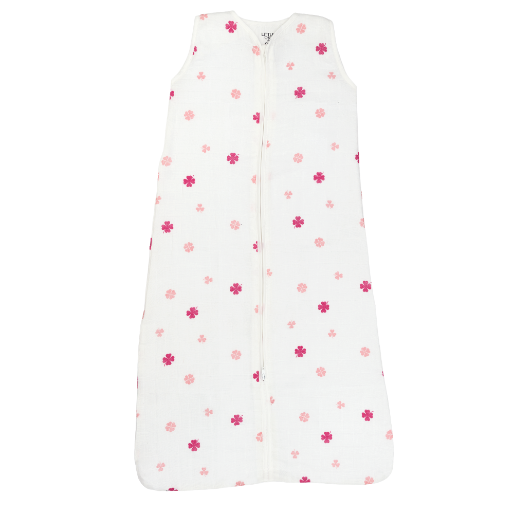 Slaapzak Little Boo Hydrofiel Cozy Clover Pink 110cm