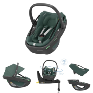 Van Asten Autostoel Maxi-Cosi Coral Black 360° Essential Green aanbieding
