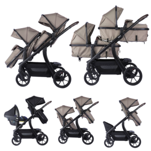 Van Asten Duo Kinderwagen Novi Baby® Pacific Premium Solid Hazel aanbieding