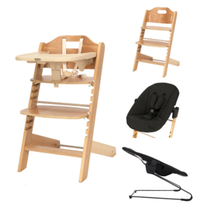 Van Asten Kinderstoel Novi at Home® 1-2 Grow Natural/Black Melange aanbieding