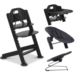 Van Asten Kinderstoel Novi at Home® 1-2 Grow Black/Black Melange aanbieding