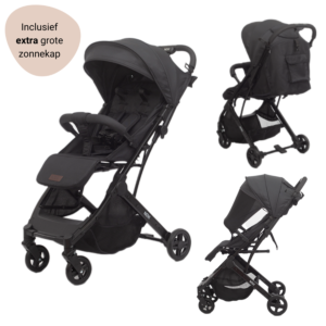 Van Asten Buggy Novi Baby® Travel Go Premium All Black aanbieding
