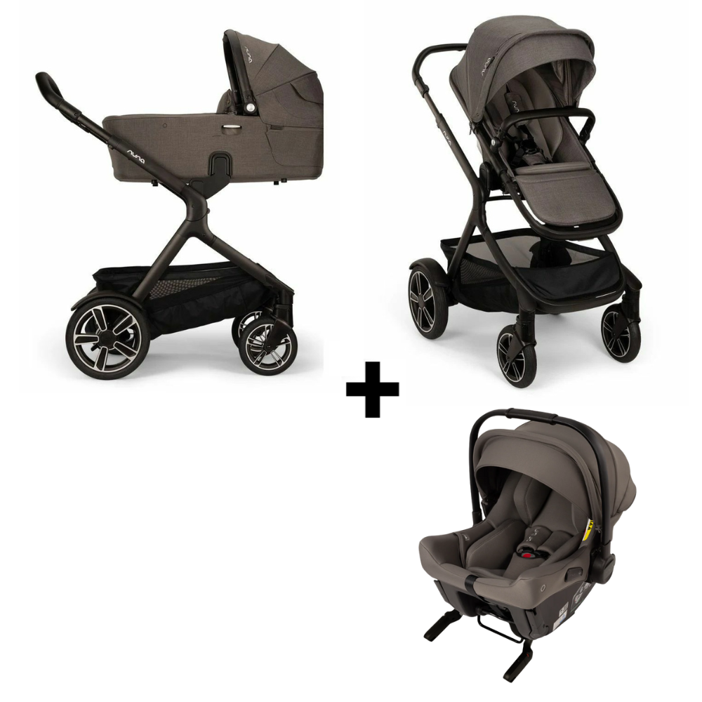 Kinderwagen Nuna DEMI Next Thunder V2 met meerijdplankje + Autostoel Nuna Pipa Urbn