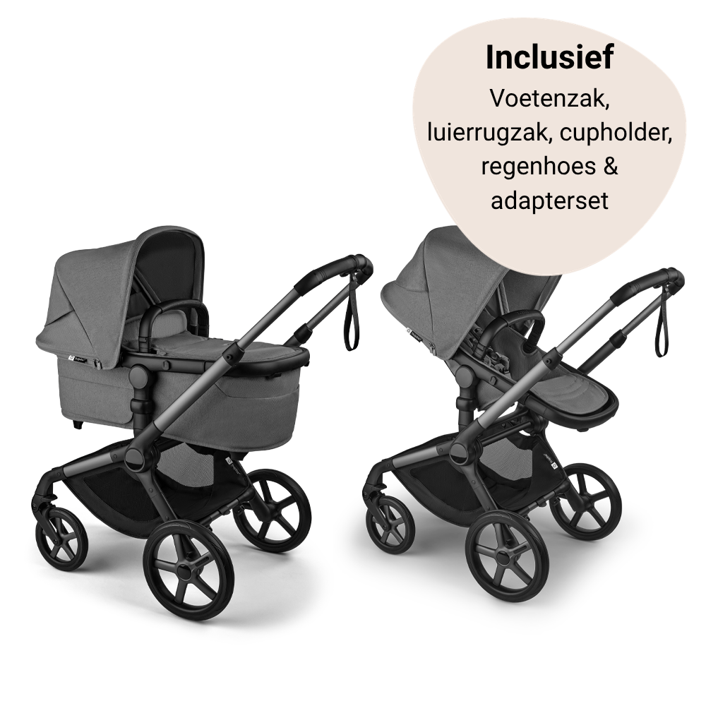Kinderwagen Bugaboo Fox5 Renew Essential Graphite/Moon Grey
