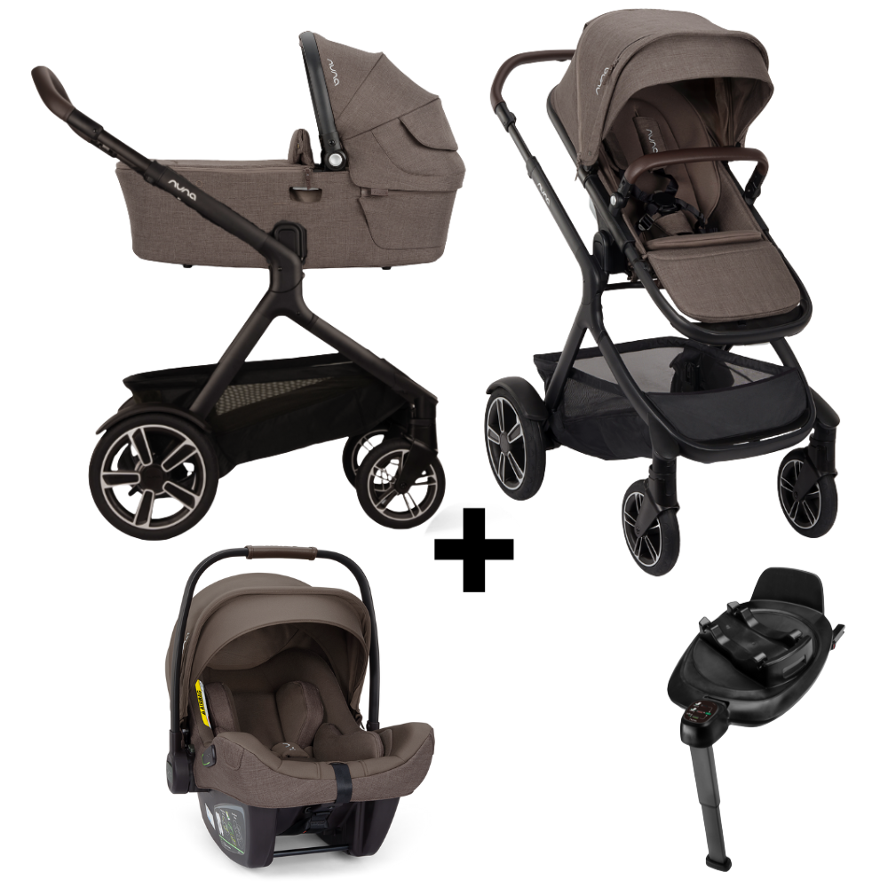 Kinderwagen Nuna DEMI Next Chestnut incl. meerijdplankje + Autostoel Nuna PIPA Next Chestnut & Base Nuna 360 System