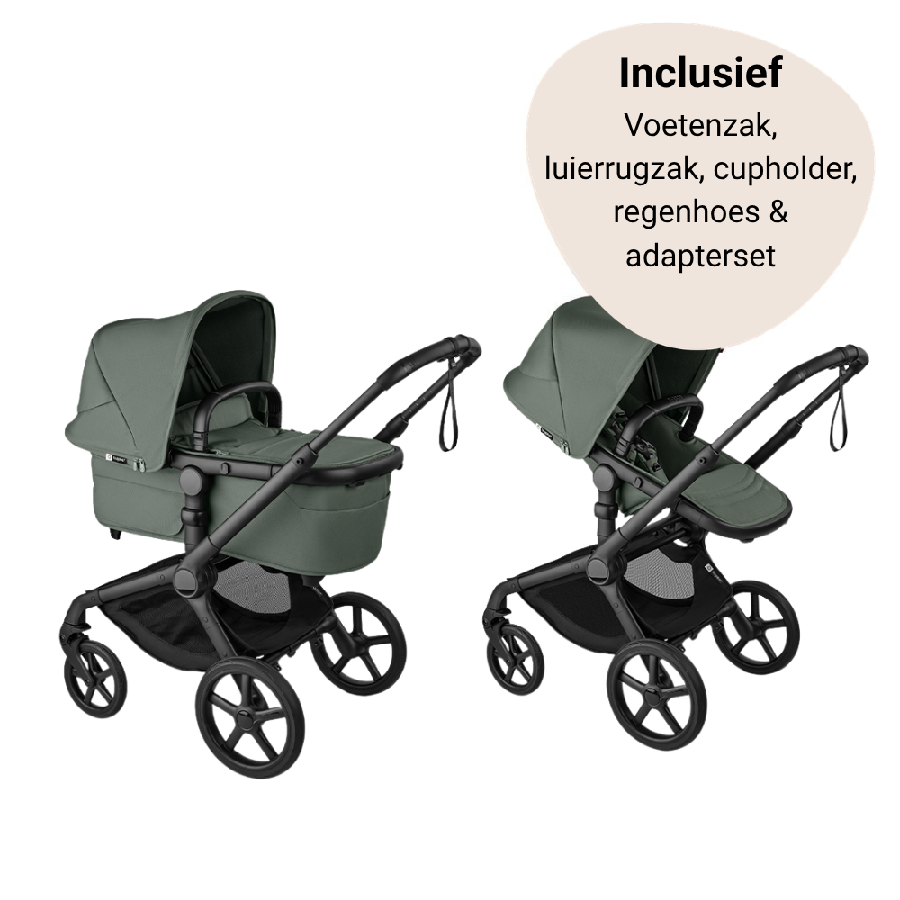 Kinderwagen Bugaboo Fox5 Renew Essential Black/Forest Green