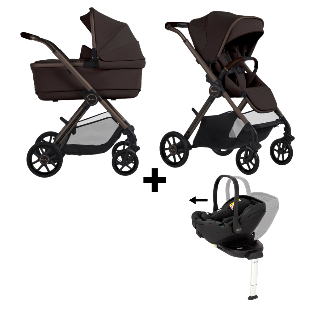 Kinderwagen Silver Cross Reef 2 Special Edition Ganache met Autostoel Joy Pro Glide 360° & Base & Accessoires