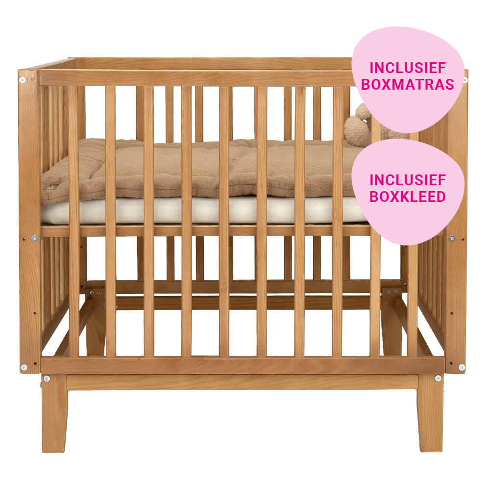 Set | Box Novi Olivia Beech Incl. Boxmatras en Boxkleed