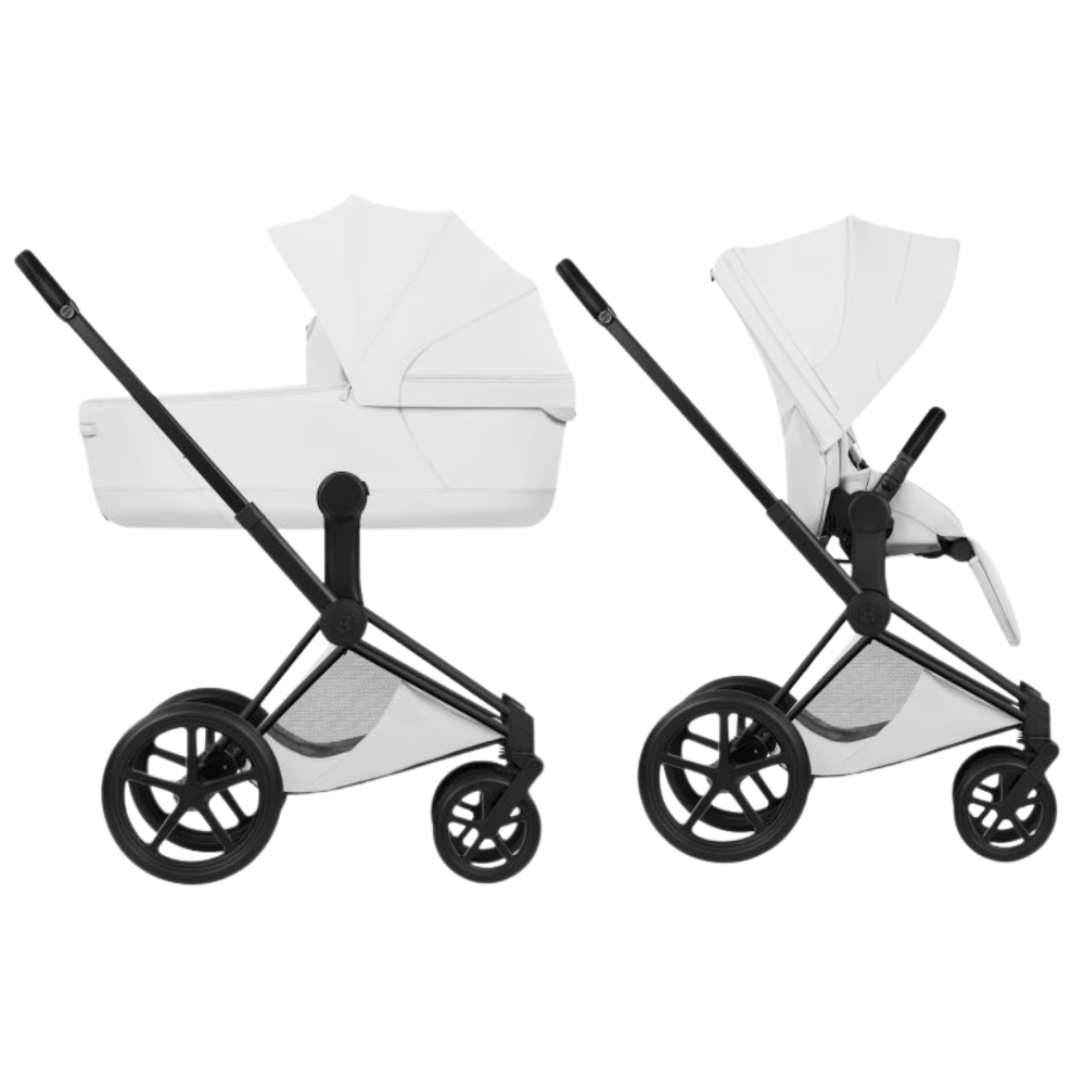 Kinderwagen Cybex Priam 5 Style Off White/Light Beige incl. Foldable Carrycot