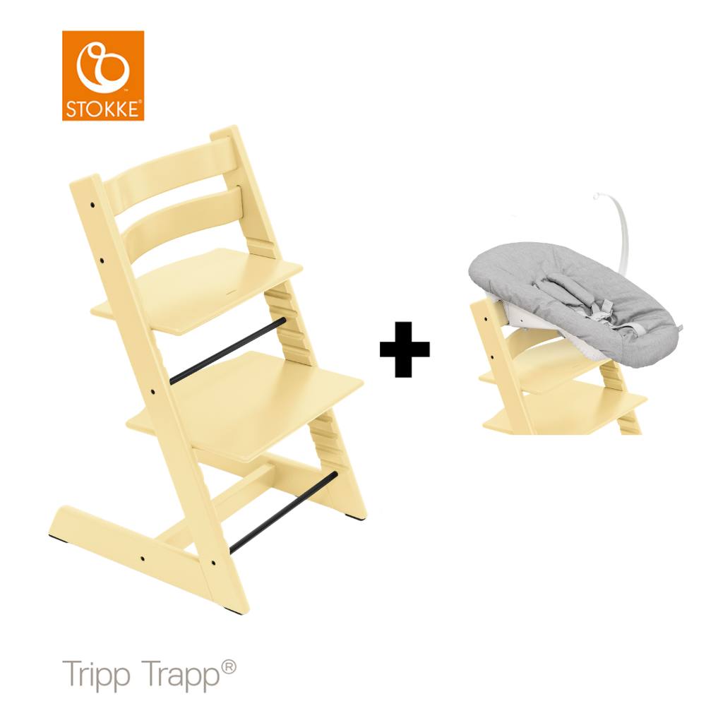 SET|Kinderstoel Stokke® Tripp Trapp® Lemon Yellow met Newbornset