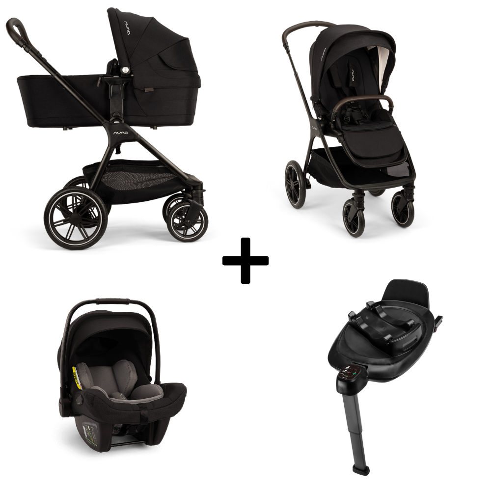 Kinderwagen Nuna TRIV lx Caviar + Autostoel Nuna PIPA Next + Base Nuna 360 System