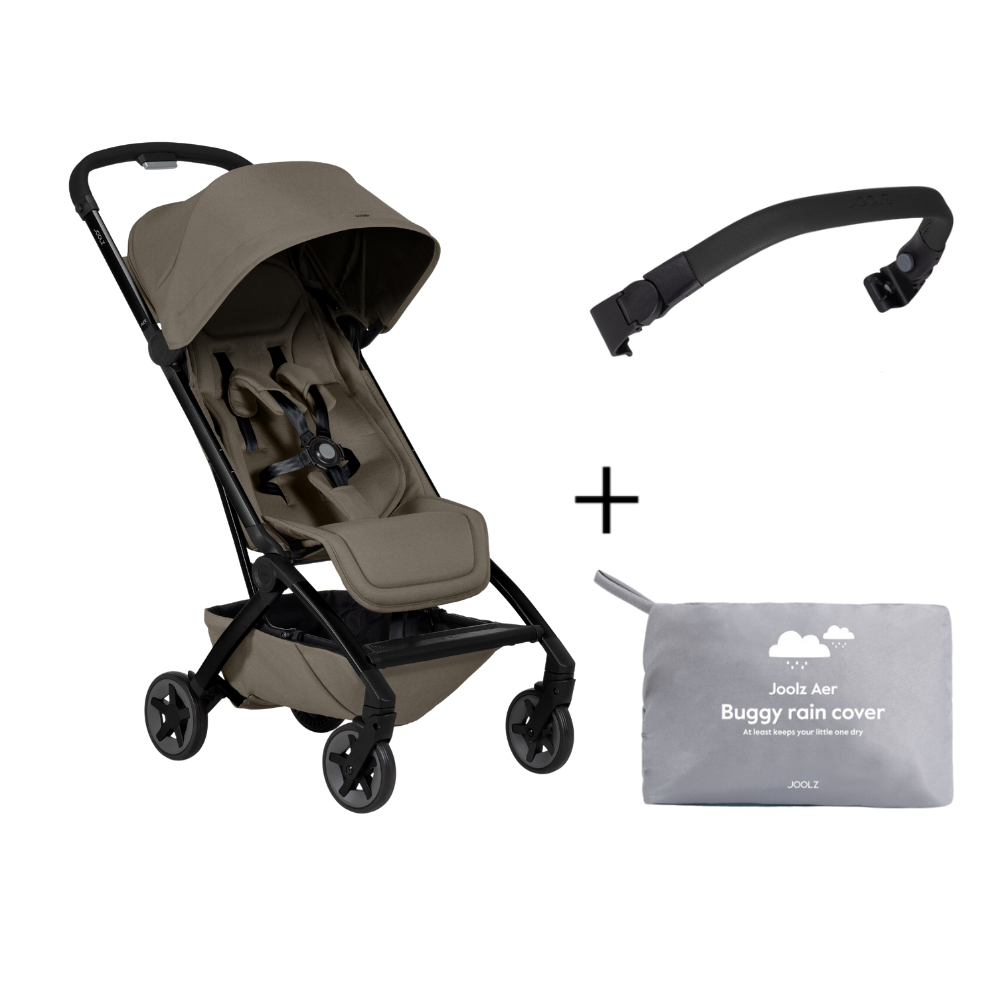 Buggy Joolz Aer2 Hazel Brown Special Edition + Veiligheidsbeugel en Regenhoes