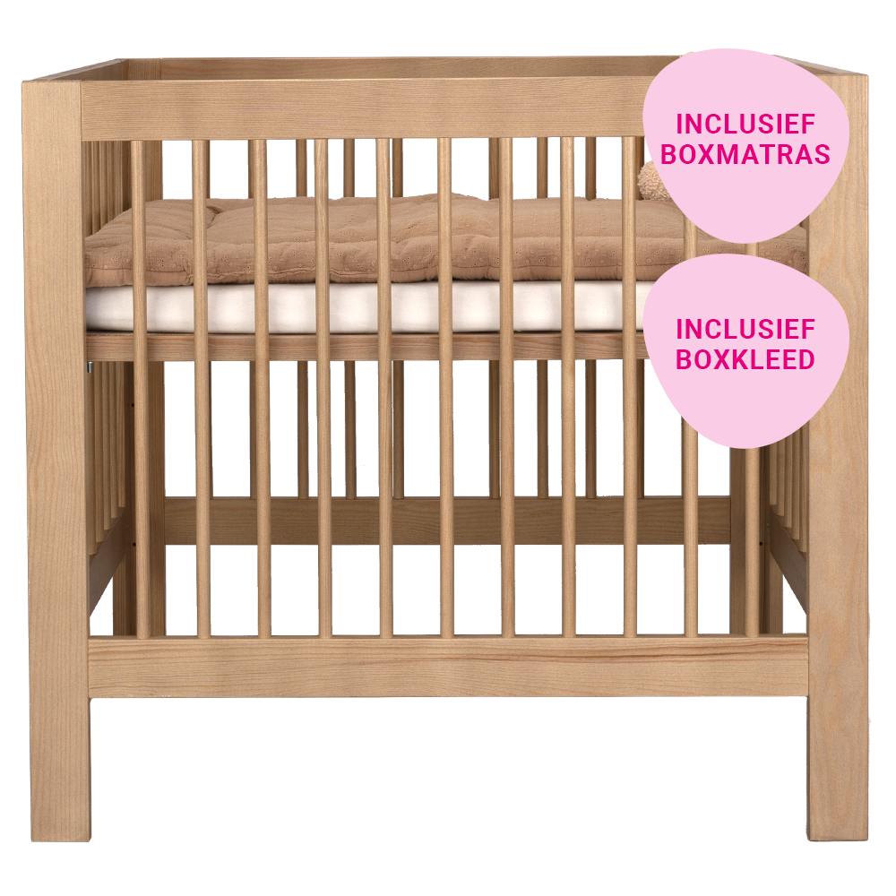 Set | Box Colorfull Home Luna V2 Pure Walnut Incl. Boxmatras en Boxkleed