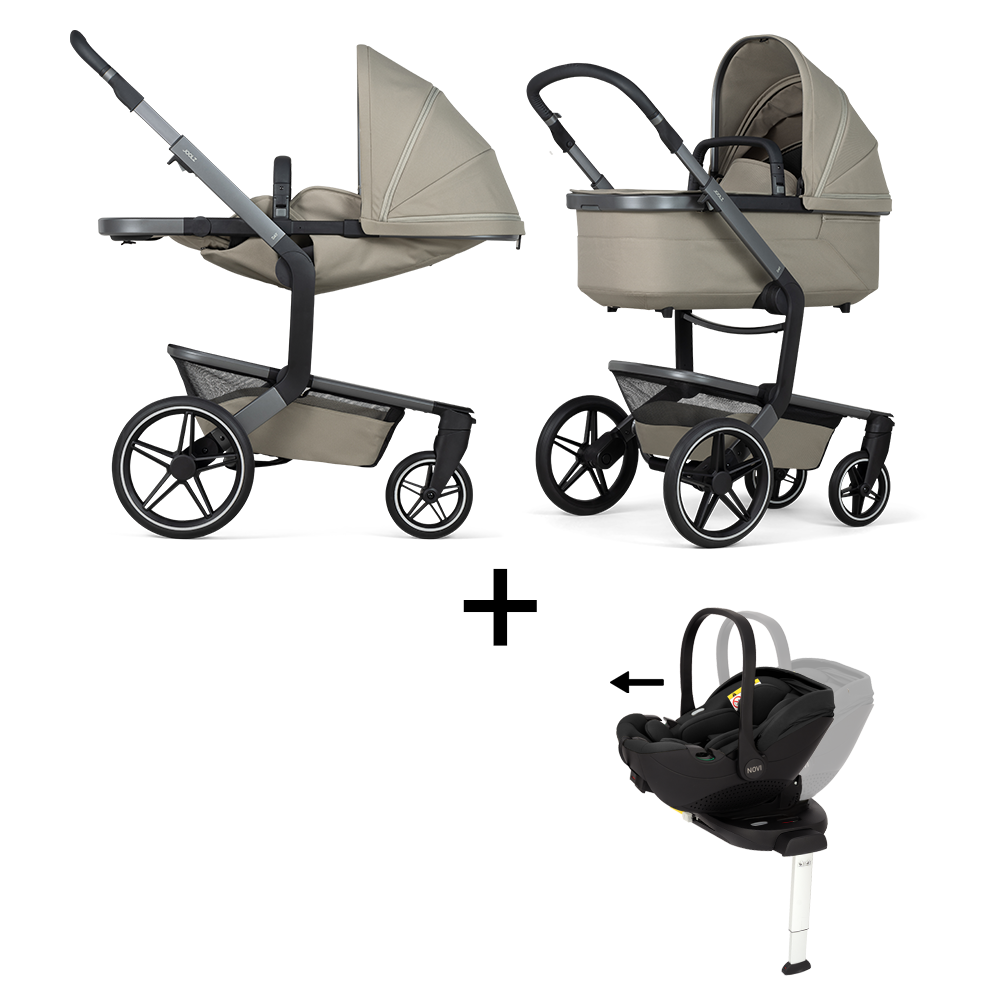 Kinderwagen Joolz Day5 Sage Green + Autostoel Joy Pro Glide 360°