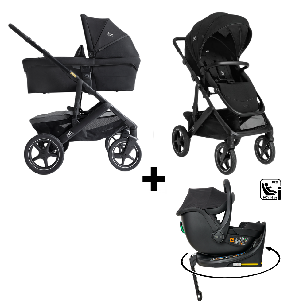 Kinderwagen Joie Signature Vinca Eclipse met Autostoel Jacky Pro V2 360° & Base