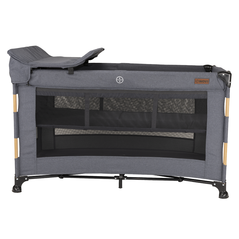 Campingbed Novi Nora Luxe Grey Wood