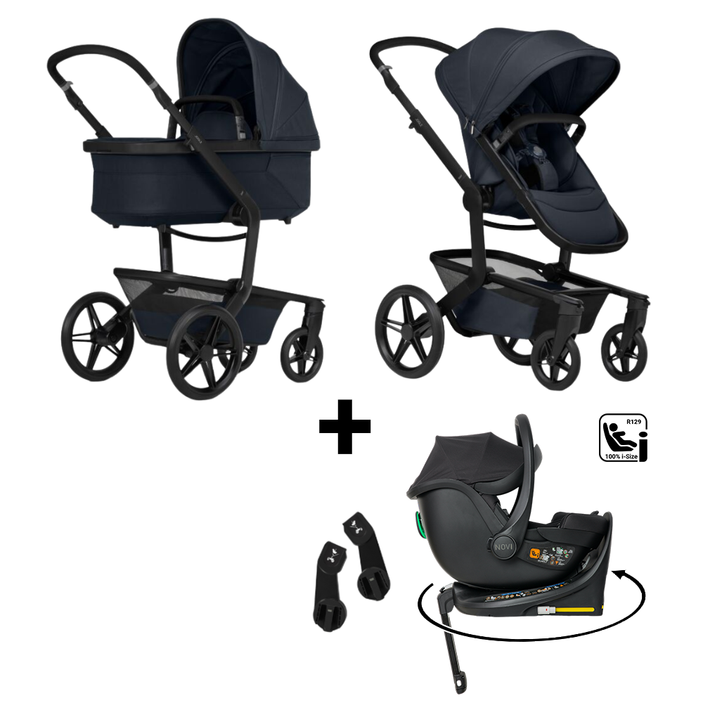 Kinderwagen Joolz Day5 Dark Navy Blue + Autostoel Jacky Pro 360° V2 & Base