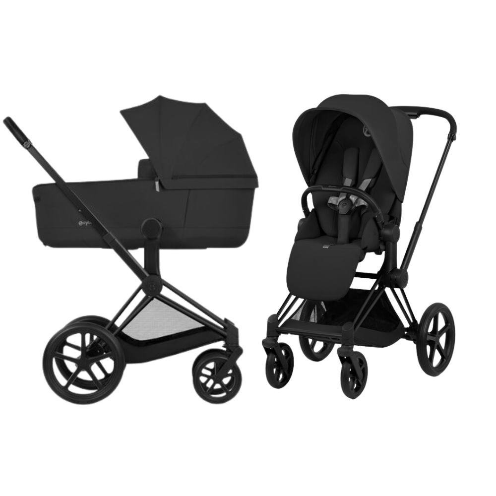 Kinderwagen Cybex Priam 5 Style Sepia Black incl. Foldable Carrycot