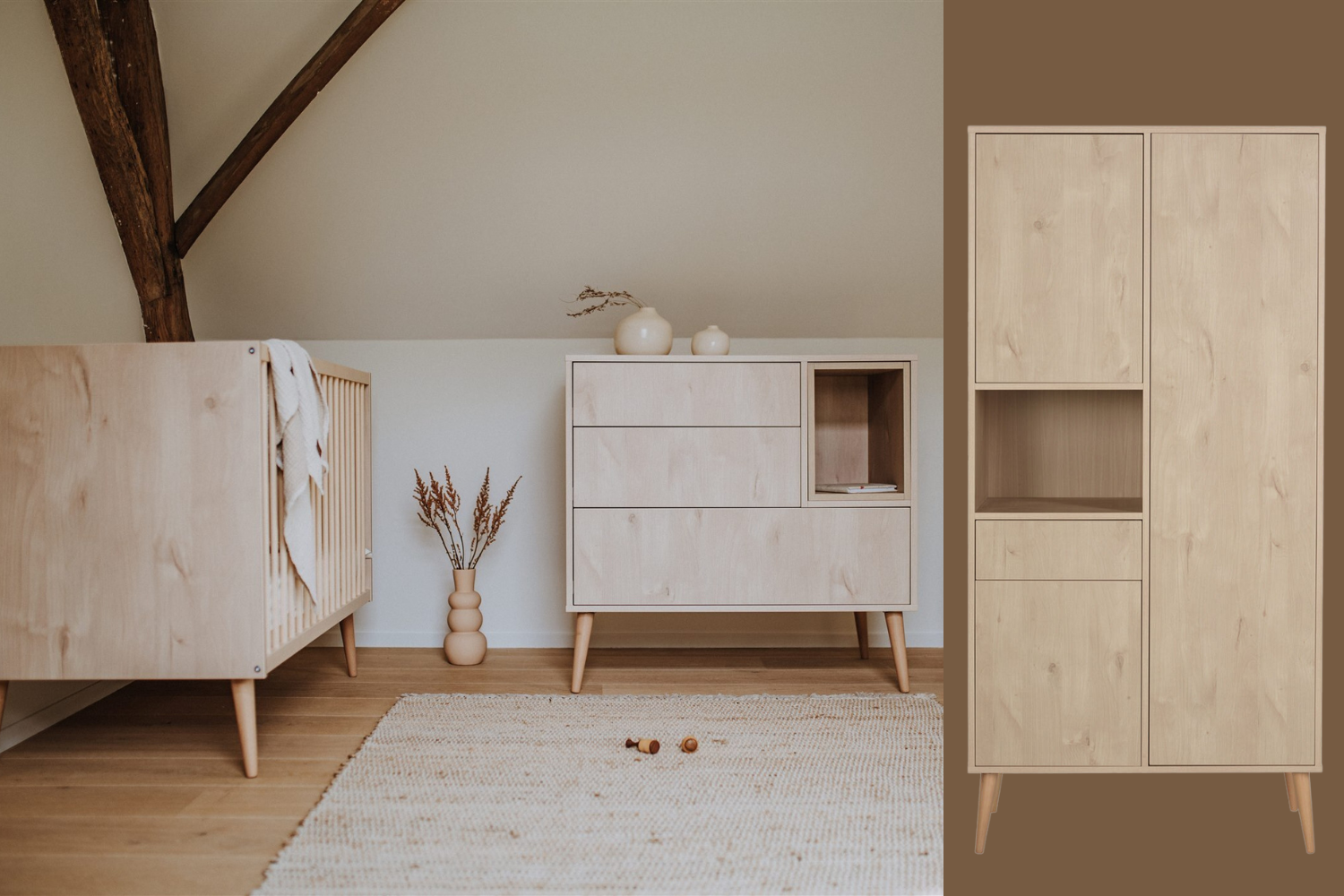 Babykamer Quax Cocoon Natural Oak