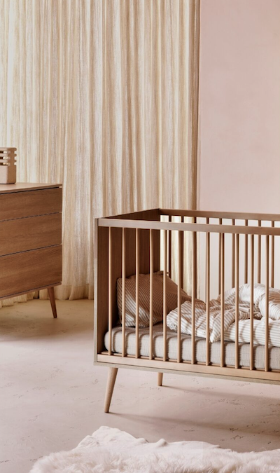 Babykamer Quax Flow Honey Ash (Ledikant + Commode)