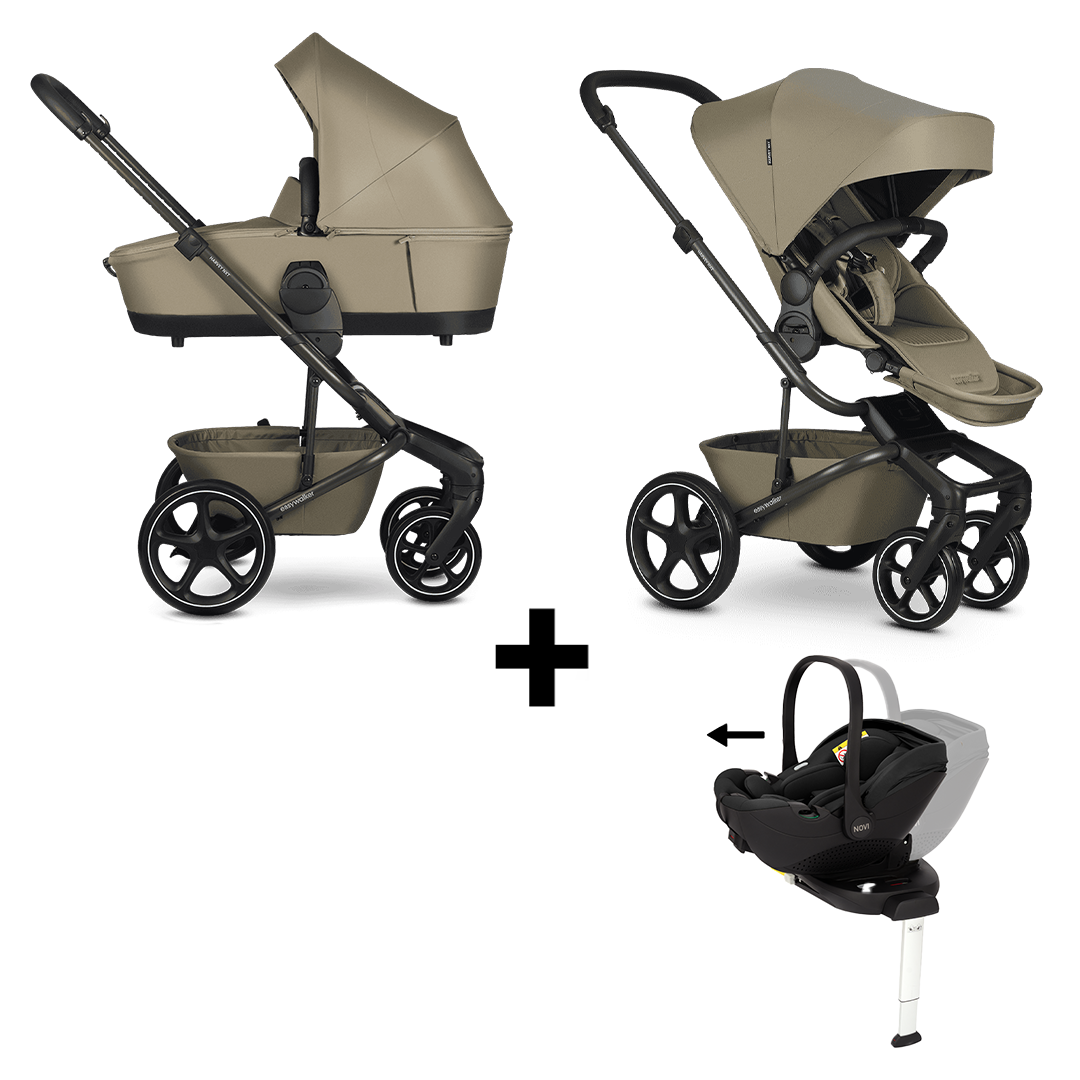 Kinderwagen Easywalker Harvey NXT Moss Green + Autostoel Joy Pro Glide 360° & Base