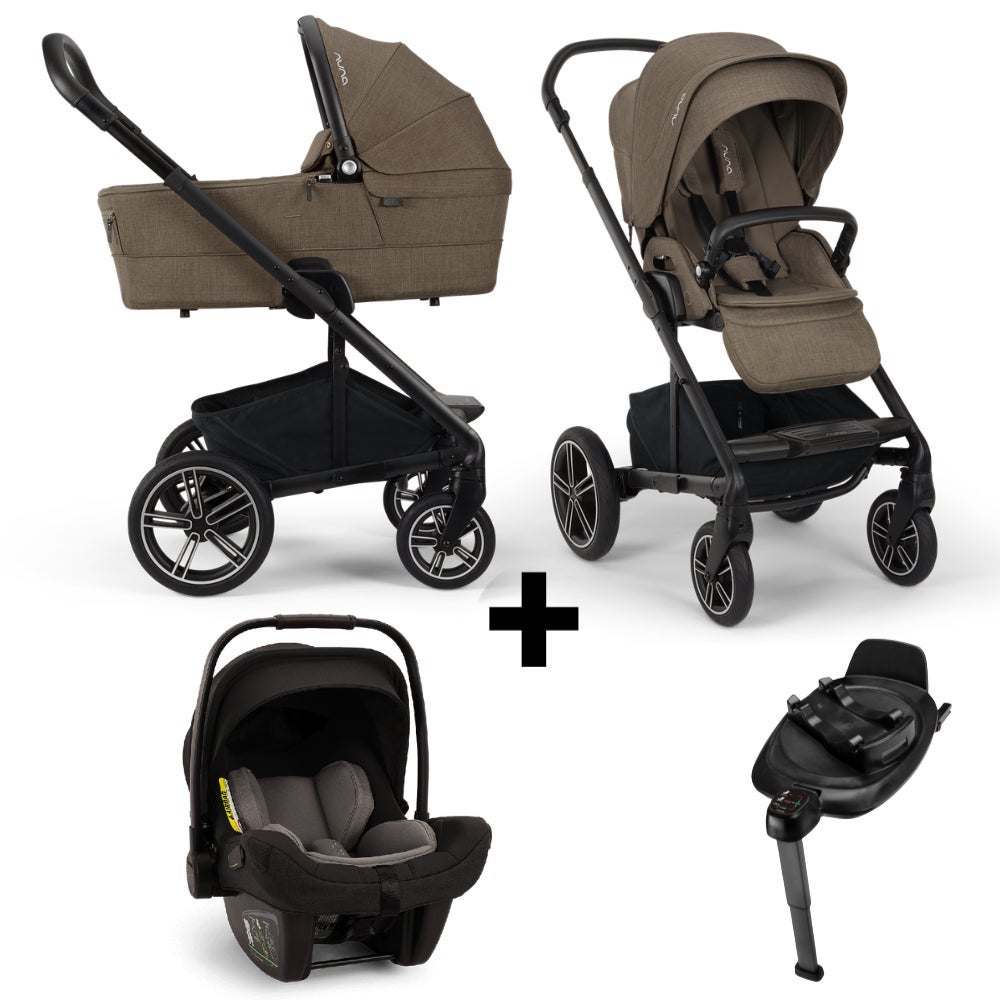 Kinderwagen Nuna MIXX Next V2 Pistachio + Autostoel Nuna PIPA Next Caviar & Base Nuna 360 System