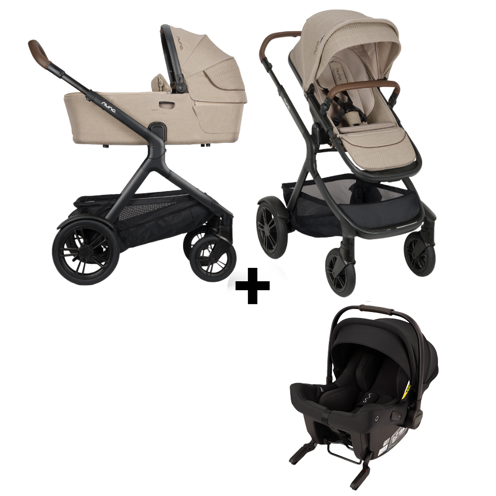 Kinderwagen Nuna DEMI Next Cosmopolitan met meerijdplankje + Autostoel Nuna Pipa Urbn Caviar