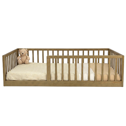 Peuterbed Colorfull Home Vloerbed 70x140 Amber Oak