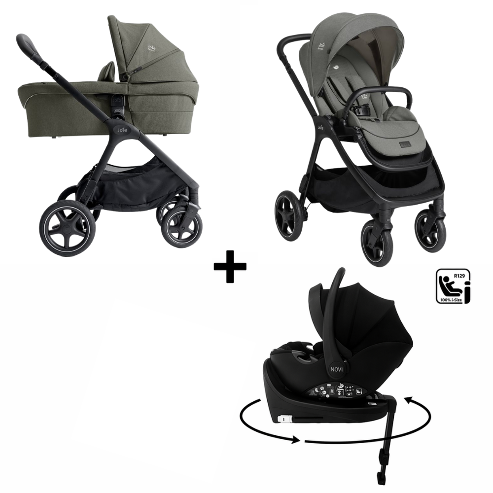 Kinderwagen Joie Signature Finiti Evergreen + Autostoel Jacky Pro 360° V2 & Base