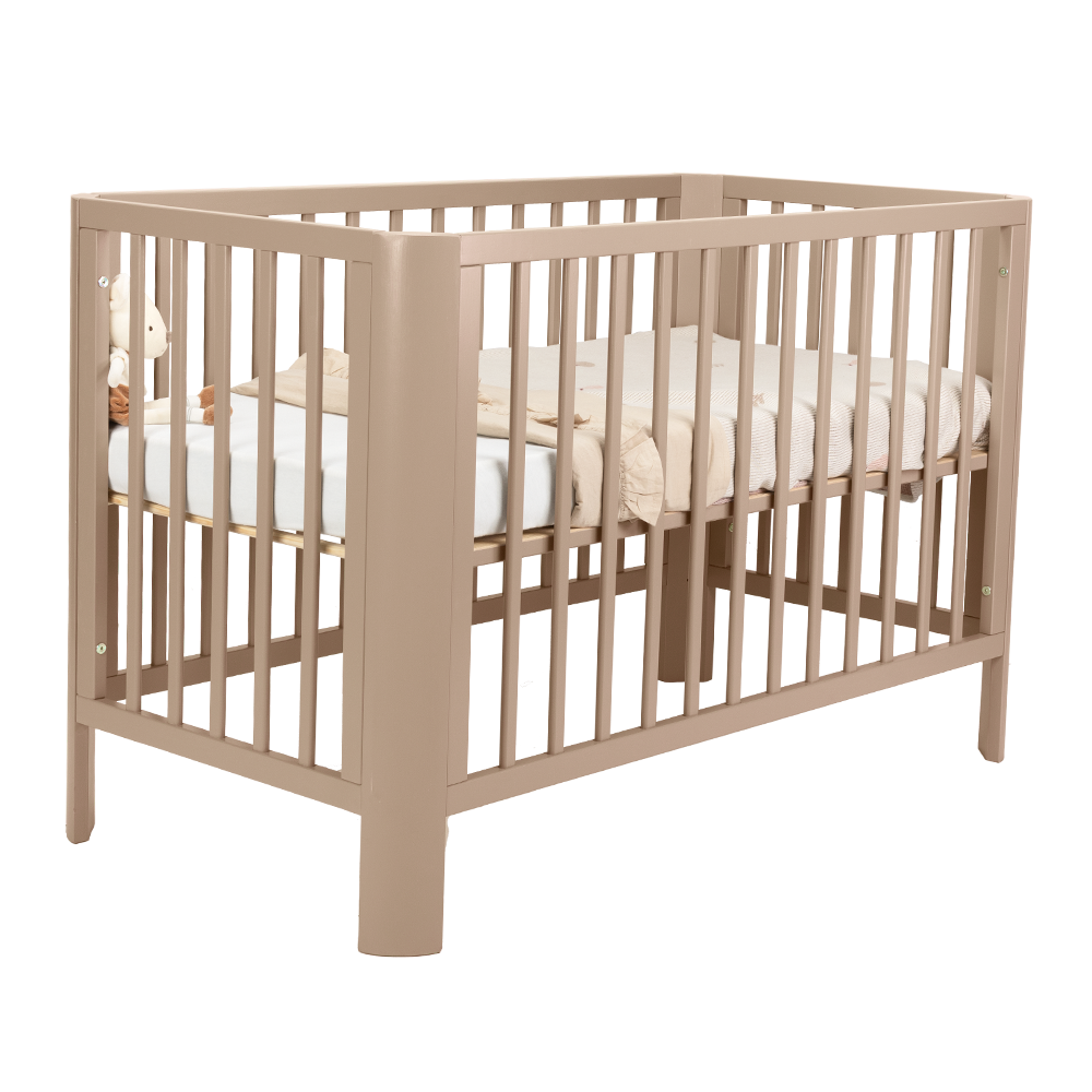 Ledikant Novi Philou (Ronde Hoek) 60x120 Sand