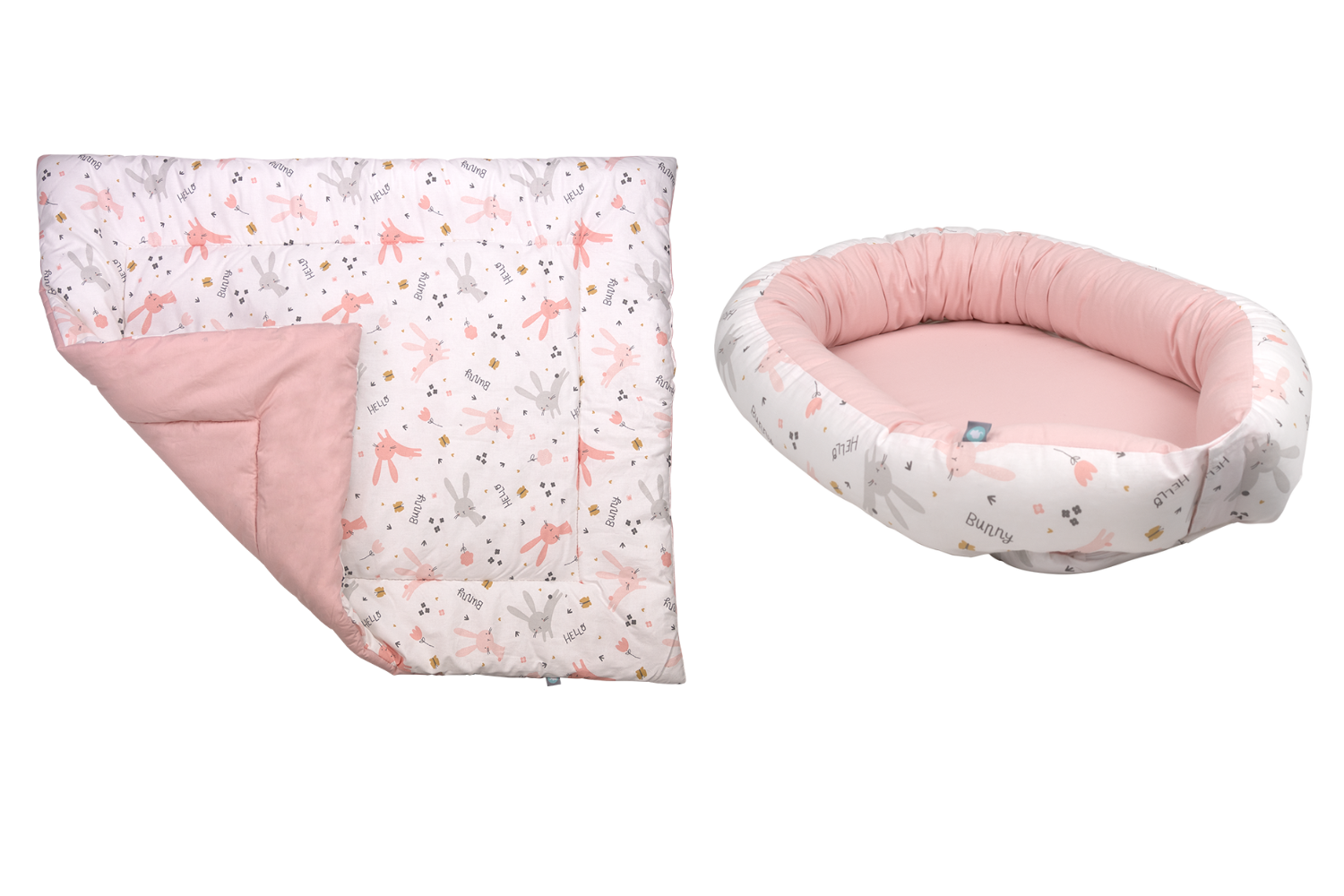 Set | Boxkleed & Babynest Funnababy Pink Rabbit