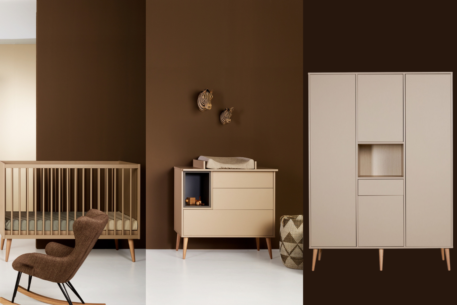 Babykamer Quax Cocoon Latte (3-deurs)