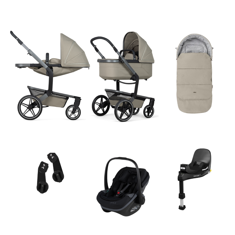 Kinderwagen Joolz Day5 Sage Green + Joolz x Maxi-Cosi + Base + Accessoires
