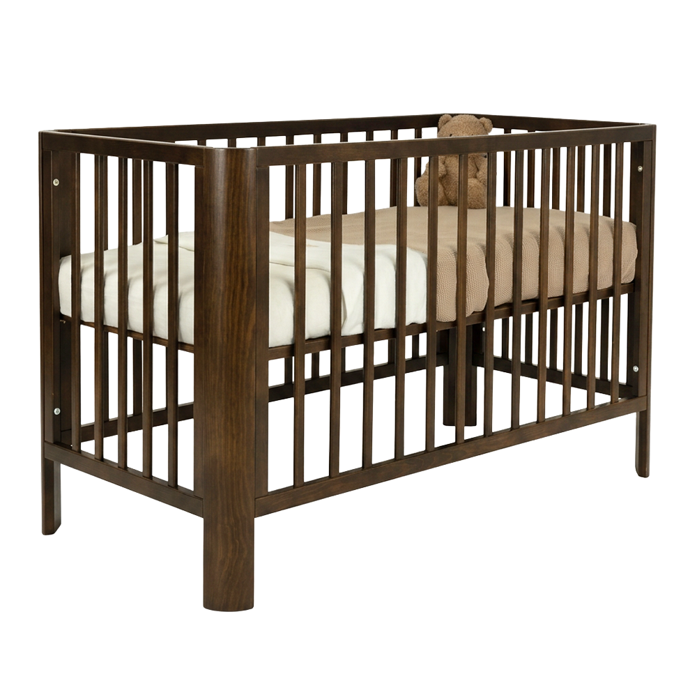 Ledikant Novi Philou (Ronde Hoek) 60x120 Cacao