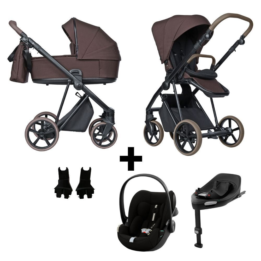 Kinderwagen ROAN IVI 2.0 Vintage Sweet Fig met Autostoel Cloud G3 I-Size & Base en Adapterset