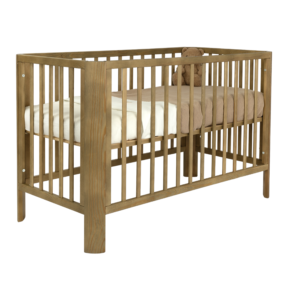 Ledikant Novi Philou (Ronde Hoek) 60x120 Amber Oak