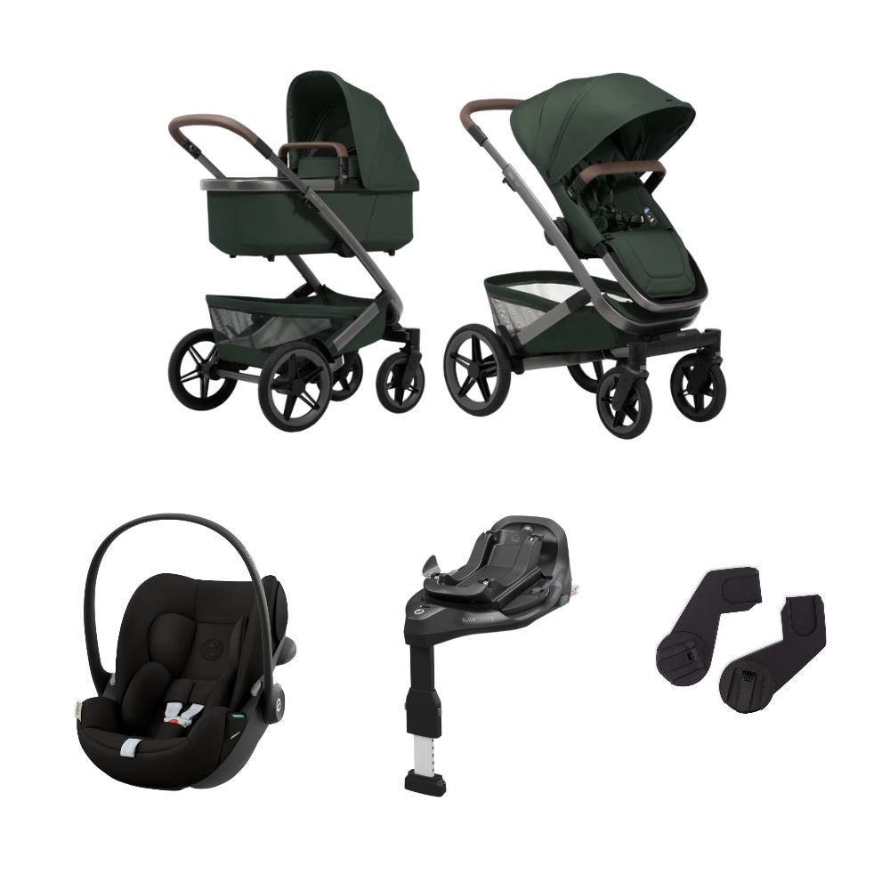 Joolz Kinderwagen Geo5 + Cybex Autostoel + Base Forest Green