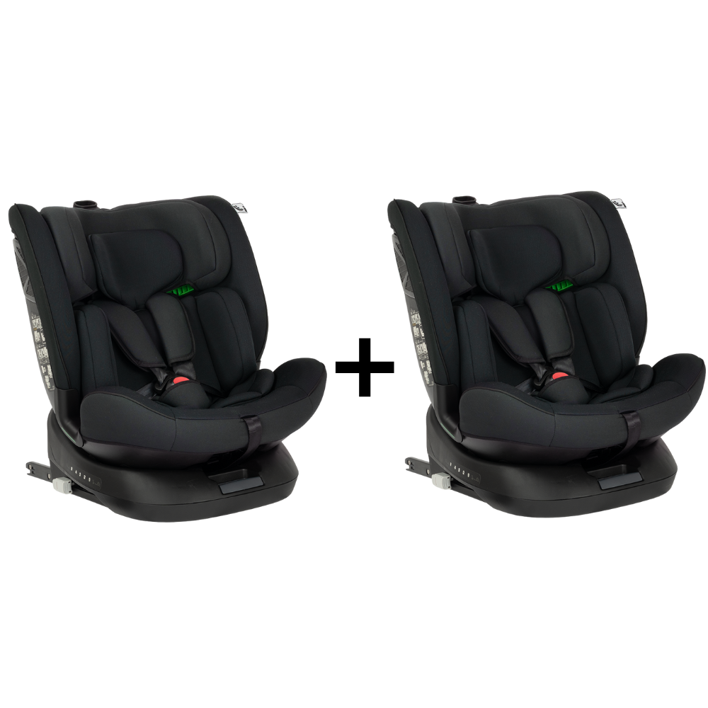 Set | 2 x Autostoel Novi Nathan V2 Premium I-Size All Black