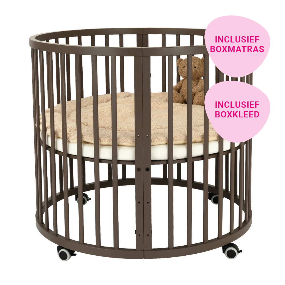Set | Box Novi Mila Rond BonBon Incl. Boxmatras en Boxkleed