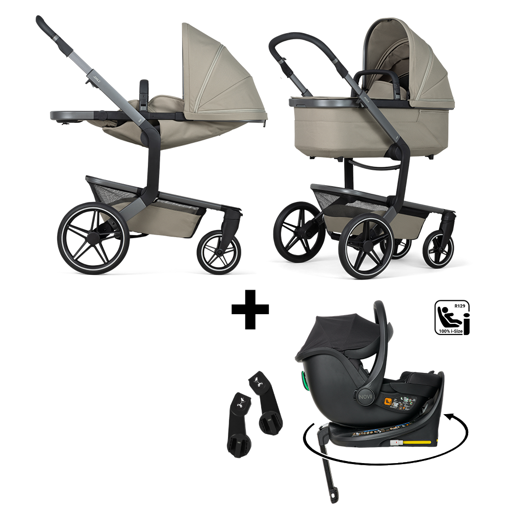 Kinderwagen Joolz Day5 Sage Green + Autostoel Jacky Pro 360° V2 & Base & Adapterset
