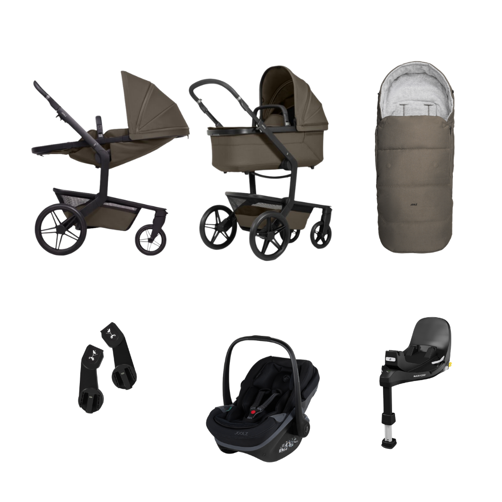 Kinderwagen Joolz Day5 Hazel Brown + Joolz x Maxi-Cosi + Base + Accessoires