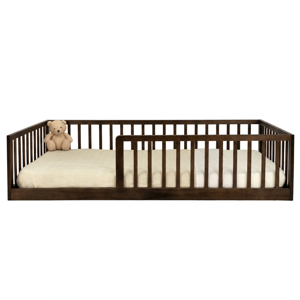 Peuterbed Colorfull Home 80x160 Vloerbed Cacao