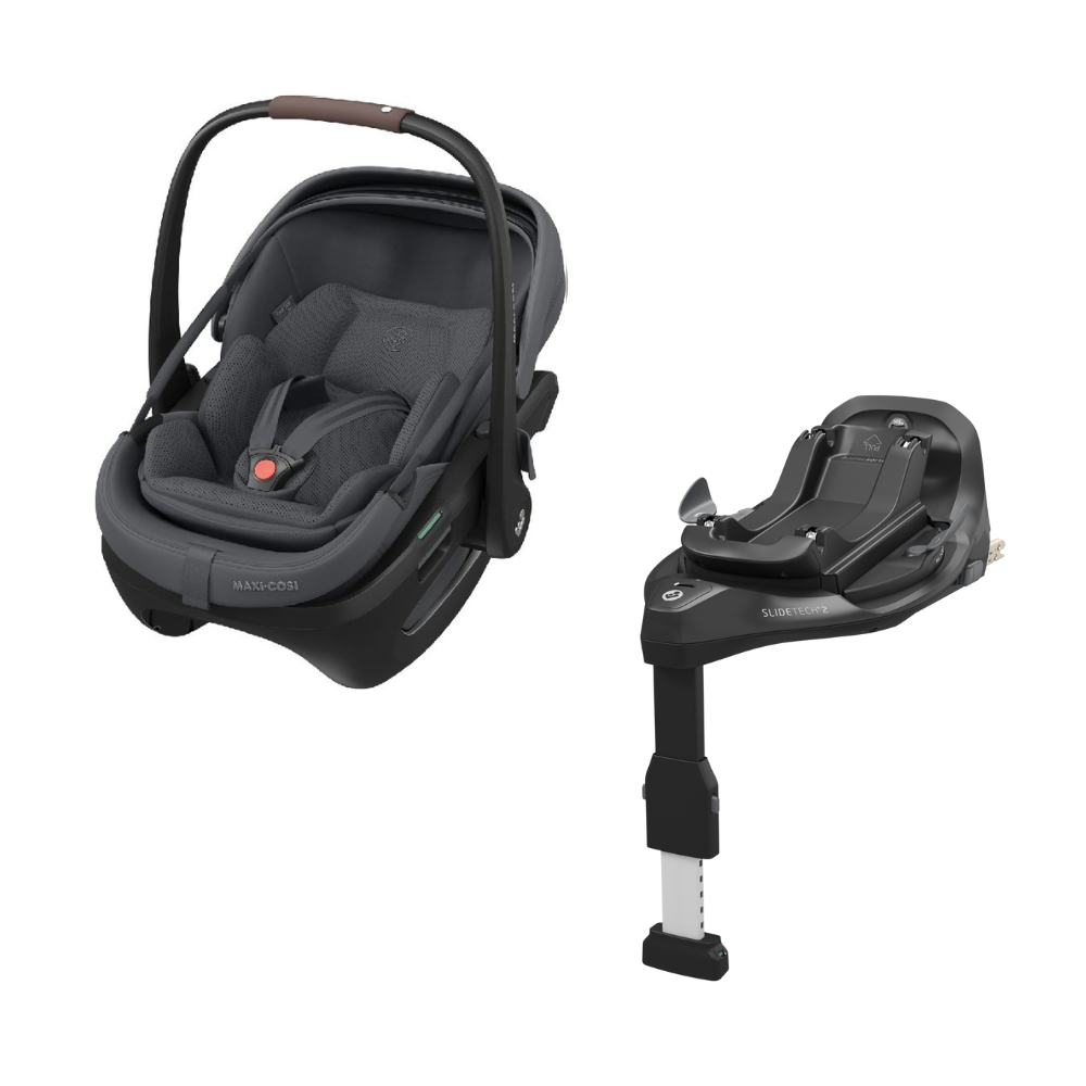 Autostoel Maxi-Cosi Coral Slide Pro Moon Graphite met Isofixbase Familyfix Slide Pro