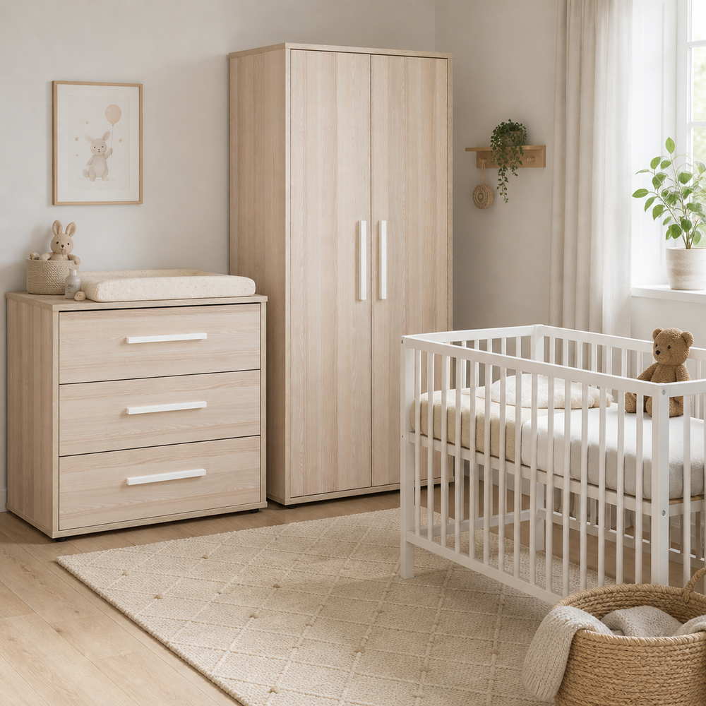 Babykamer Colorfull Home Noah met Meegroeiedikant Luca V2 Pure White