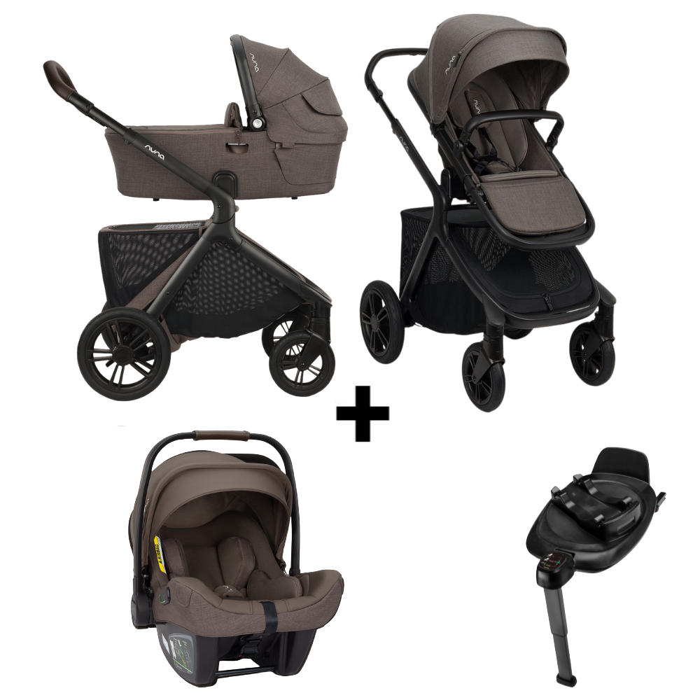 Kinderwagen Nuna DEMI Icon Chestnut + Autostoel Nuna PIPA Next Chestnut & Base Nuna 360 System