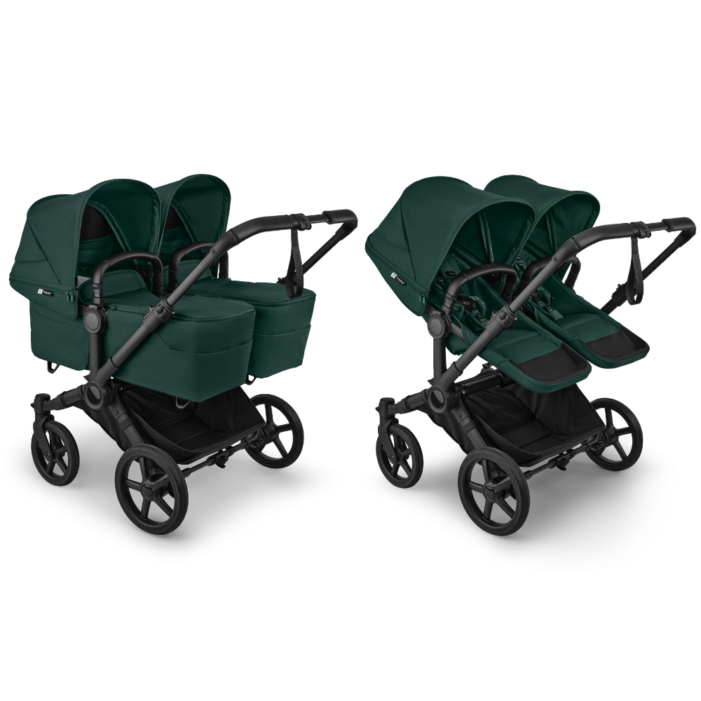 Kinderwagen Bugaboo Donkey6 Twin Complete - Black/Fern Green