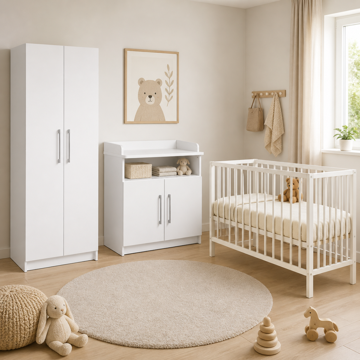 Babykamer Colorfull Home Tess met Meegroeiedikant Luca V2 Pure White