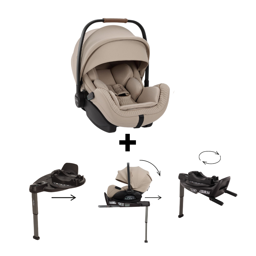 Autostoel Nuna Arra Flex Cosmopolitan + Isofixbase Nuna Curv 360 System Zwart