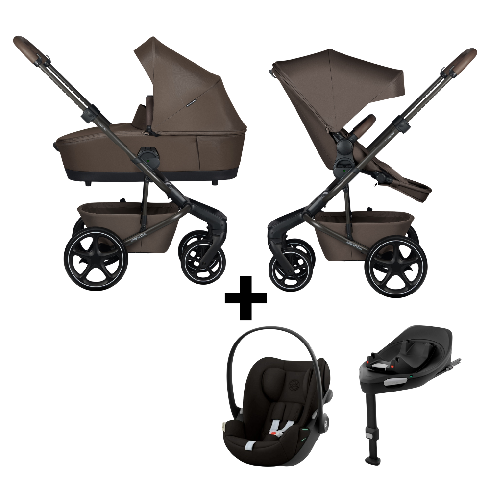 Kinderwagen Easywalker Harvey NXT Chestnut Brown + Autostoel Cybex Cloud G & Base