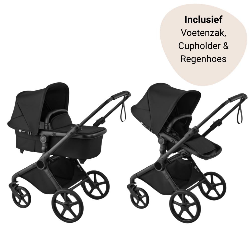 Kinderwagen Bugaboo Cub Essential Bundel Black/Heritage Black